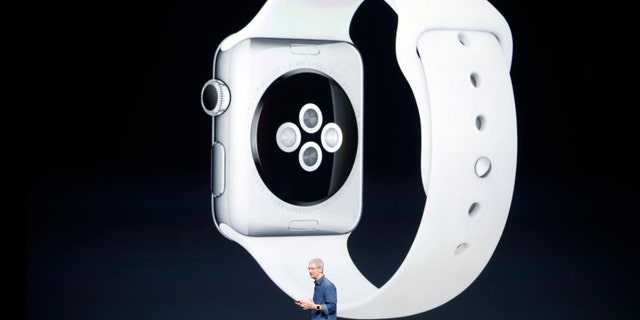 Apple CEO Tim Cook speaks during an Apple event announcing the iPhone 6 and the Apple Watch at the Flint Center in Cupertino, California, September 9, 2014. REUTERS/Stephen Lam (UNITED STATES - Tags: BUSINESS SCIENCE TECHNOLOGY) - RTR45LH4