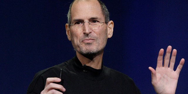 Apple chairman and CEO Steve Jobs speaks at an Apple event at the Yerba Buena Center for the Arts Theater in San Francisco, Wednesday, March 2, 2011.