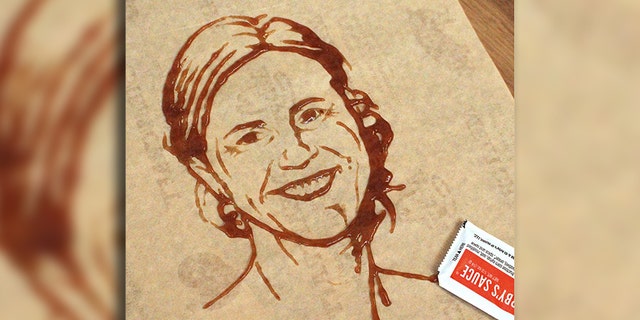 The Home of the Meats is now the home of the sauce art after an impressive sketch of Brandi Chastain.