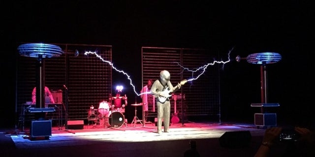 ArcAttack performed with their "singing" Tesla coils on April 23, 2016, at the Smithsonian magazine's "Future Is Here" festival.