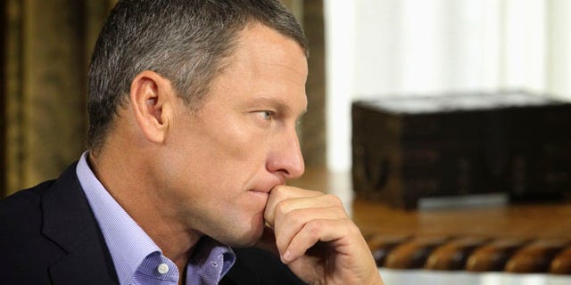 Jan. 14, 2013: In this file photo provided by Harpo Studios Inc., Lance Armstrong listens as he is interviewed by talk show host Oprah Winfrey during taping for the show "Oprah and Lance Armstrong: The Worldwide Exclusive" in Austin, Texas.