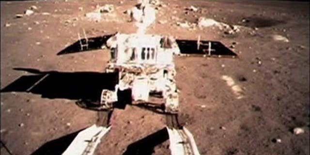 China's Jade Rabbit touches the lunar surface in this Dec. 15, 2013, file photo.