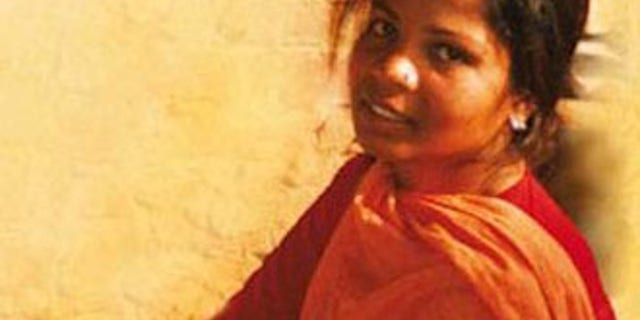 Aasia Bibi before her 2010 death sentence for crimes of blasphemy.