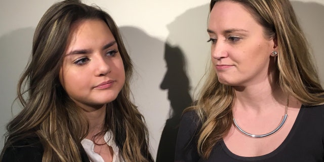 Gianna Duva (left) and her mother Ashley testified at a House committee hearing Tuesday.