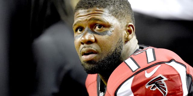 Aug 23, 2014; Atlanta, GA, USA; Atlanta Falcons wide receiver Devin Hester (17) shown on the sideline against the Tennessee Titans during the second half at the Georgia Dome. The Titans defeated the Falcons 24-17. Mandatory Credit: Dale Zanine-USA TODAY Sports