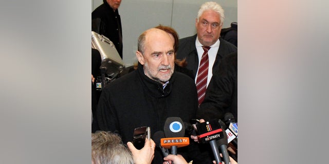 Jan. 18, 2013 - Herman Nackaerts, Dep Dir General & Head of Dept of Safeguards of the International Atomic Energy Agency, after his arrival from Iran at Vienna's Schwechat airport.