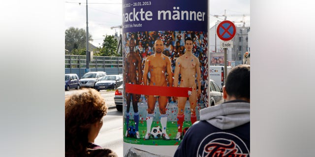 Its Raining Men Vienna Museum Draws Complaints For Plastering City