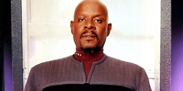 Avery Brooks as Captain Benjamin Sisko in the television show, "Star Trek."