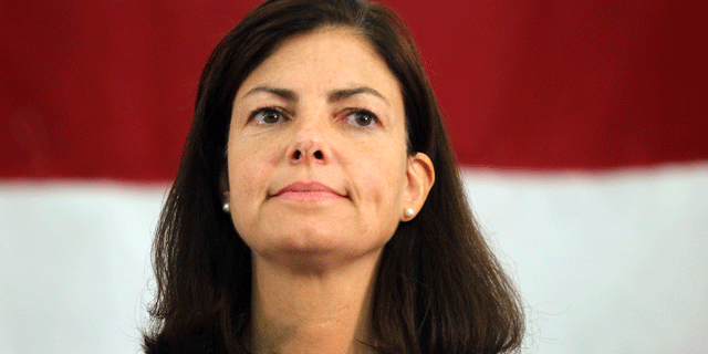Republican hopeful Kelly Ayotte, former Attorney General of the State of New Hampshire, of Nashua, at a debate at Franklin Pierce University in Rindge, N.H., Tuesday, Aug. 31, 2010. (AP)