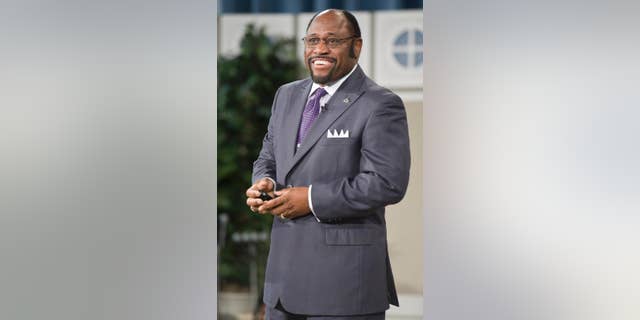 In this Jan. 19, 2011 photo provided by Oral Roberts University, Rev. Myles Munroe preaches during an Oral Roberts University chapel service in Tulsa, Oklahoma. Severe weather was likely a factor in the small plane crash on Sunday, Nov. 9, 2014 that killed nine people, including the prominent Christian minister and his wife, on approach to the island of Grand Bahama, the Bahamas foreign minister said Monday. The flight was also carrying several members of Munroe's Bahamas Faith Ministries. (AP Photo/Oral Roberts University)