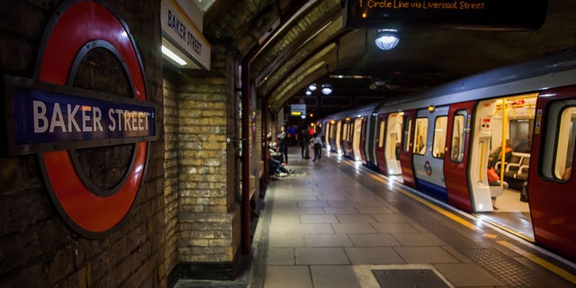 Baker Street underground station was evacuated Friday night after a woman with a stroller fell onto the tracks.