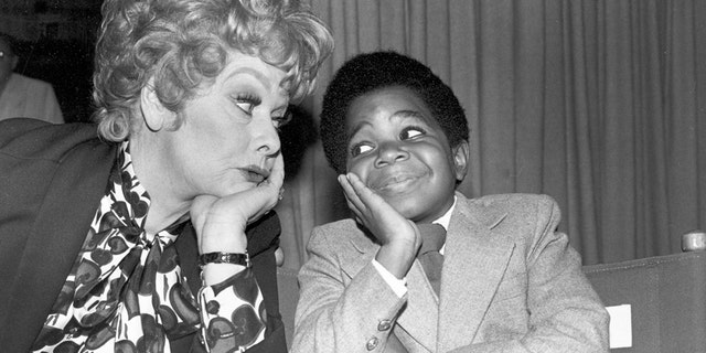 FILE - In this Nov. 19, 1979 file photo, comedian-actress Lucille Ball, left, poses with Gary Coleman, who has a guest spot on her show, during a break in filming "The Lucille Ball Special" in Hollywood, Calif. The Diffrent Strokes star Coleman fought with his parents and an ex-manager for four years over his earnings from the popular comedy series. In 1993, a judge ruled that Coleman should be awarded nearly $1.3 million from the trio after the actor claimed they skimmed his earnings from the show, which ran from 1978 to 1986. (AP Photo, File)