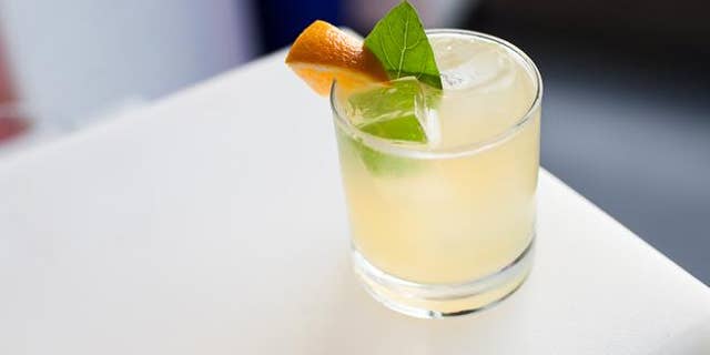 The new Basil Expedition cocktail made with Brugal rum.