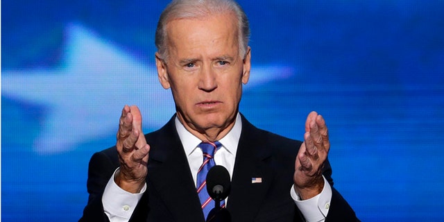 Sept. 6, 2012: Vice President Joe Biden addresses the Democratic National Convention in Charlotte, N.C.