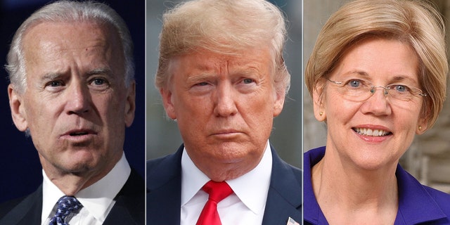 President Trumps said in a recent interview he doesn't see any potential Democratic challenger, such as former Vice President Joe Biden and Sen. Elizabeth Warren.