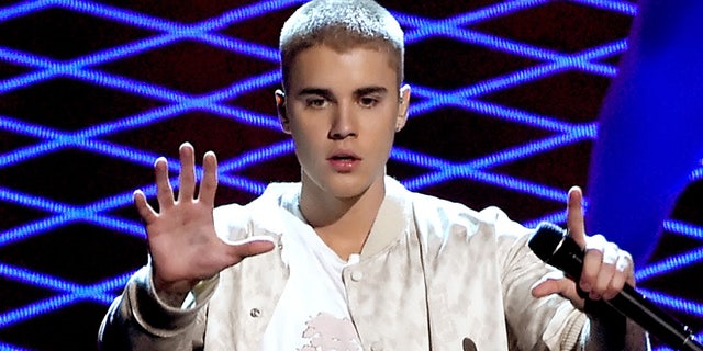 Justin Bieber during the 2016 Billboard Music Awards at T-Mobile Arena on May 22, 2016 in Las Vegas, Nevada.