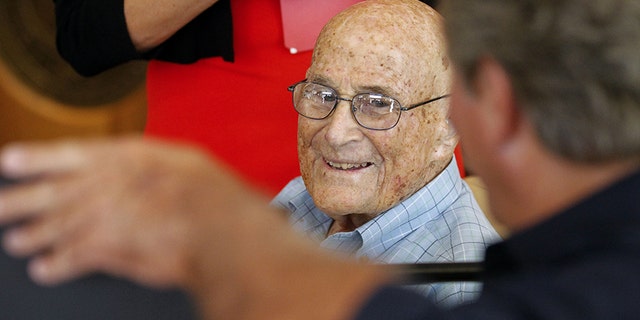 Bill Vogt, 105, who graduated from San Diego State University in 1935, received his diploma on Thursday, August 16, 2018.