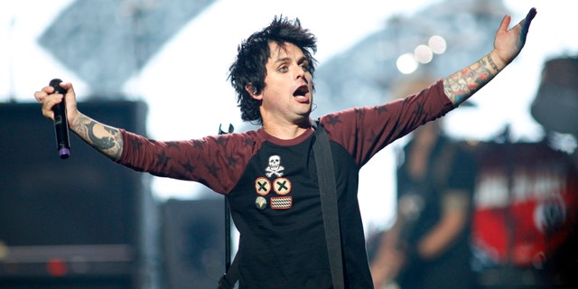 Green Day lead vocalist and guitarist Billie Joe Armstrong performs during the 2012 iHeart Radio Music Festival at the MGM Grand Garden Arena in Las Vegas, Nevada September 21, 2012.
