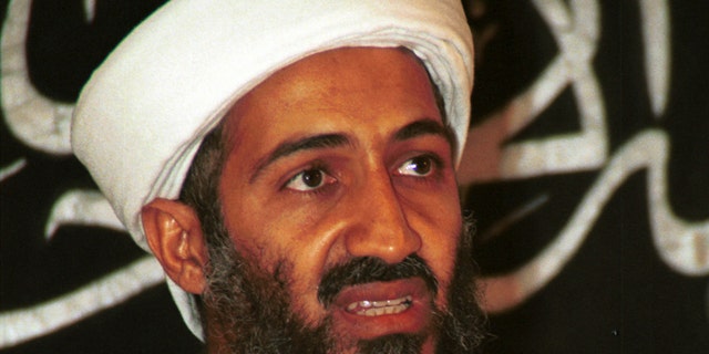 Usama bin Laden speaks to the journalists in Khost, Afghanistan, in 1998