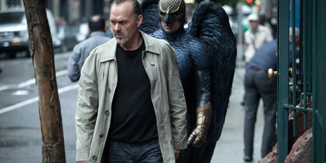 In this image released by Fox Searchlight Pictures, Michael Keaton portrays Riggan in a scene from "Birdman." The film was nominated for six Spirit Awards on Tuesday, Nov. 25, 2014. Winners will be revealed at the annual awards ceremony on Feb. 21. 2015. The ceremony will air live from Santa Monica, Calif. on IFC. (AP Photo/Fox Searchlight, Atsushi Nishijima)