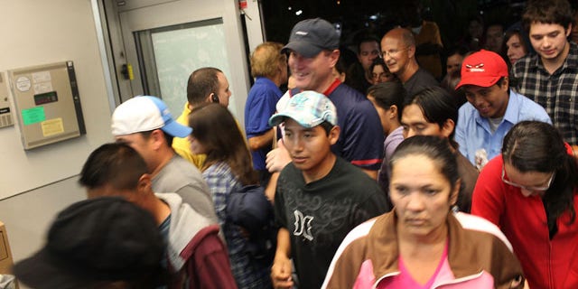 NAPLES, FL - NOVEMBER 26: Shoppers crowd a Best Buy store at dawn during Black Friday, the day after Thanksgiving which commences the holiday gift-buying season on November 26, 2010 in Naples, Florida. That scene is expected to play out all at shopping centers across the country on November 25, 2011. (Photo by Spencer Platt/Getty Images)