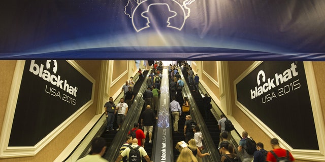 People arrive at the Black Hat USA 2015 cybersecurity conference in Las Vegas, Nevada August 5, 2015.