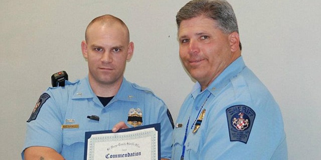 Deputy Blaine Gaskill, working as a school resource officer at Great Mills High School in Maryland on Tuesday, is credited with stopping the active shooter on the school campus.