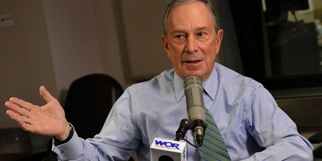 NEW YORK, NY - DECEMBER 20: Mayor Michael Bloomberg visits John Gambling's final special on WOR 710 AM at WOR Studios on December 20, 2013 in New York City. (Photo by Slaven Vlasic/Getty Images for Clear Channel)
