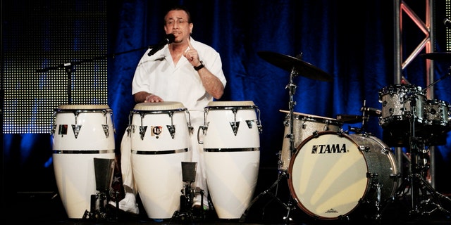 Percussionist Bobby Sanabria from the program 'Latin Music USA' speaks during the PBS portion of the 2009 Summer Television Critics Association Press Tour at the Ritz-Carlton Huntington Hotel on August 2, 2009 in Pasadena, California. (Photo by Frederick M. Brown/Getty Images)