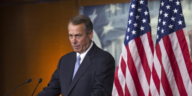 Nov. 6, 2014: House Speaker John Boehner at news conference on Capitol Hill, in Washington, D.C.