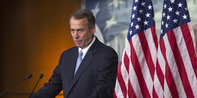 Nov. 6, 2014: House Speaker John Boehner at news conference on Capitol Hill, in Washington, D.C.