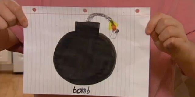 The parent of a special needs student in South Carolina says her son was suspended after bringing a cartoonish drawing of a bomb to school.