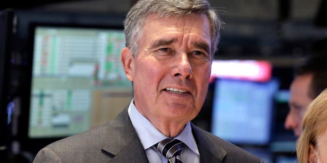 FILE - U.S. Customs and Border Protection Commissioner R. Gil Kerlikowske poses for photos after ringing the New York Stock Exchange closing bell, Tuesday, Aug. 5, 2014 file photo. (AP Photo/Richard Drew, File)