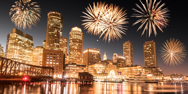Not to be outdone by New York, Boston, too, is launching fireworks from seven barges in the Charles River.