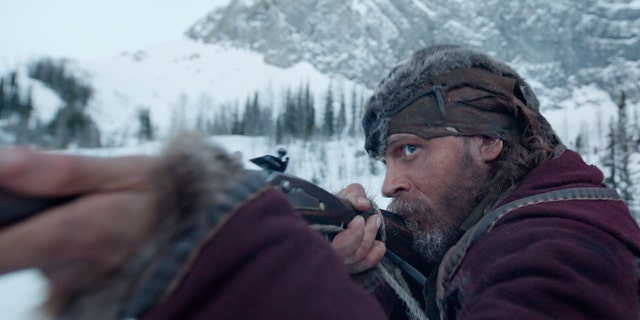 This photo provided by Twentieth Century Fox shows Tom Hardy in a scene from the film 'The Revenant'. (Twentieth Century Fox via AP)