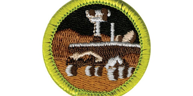 April 7, 2011: The Boy Scouts of America unveiled their new Robotics merit badge, which depicts NASA's Mars rover. The badge will be unveiled next week as part of its efforts to emphasize science, technology, engineering and math.