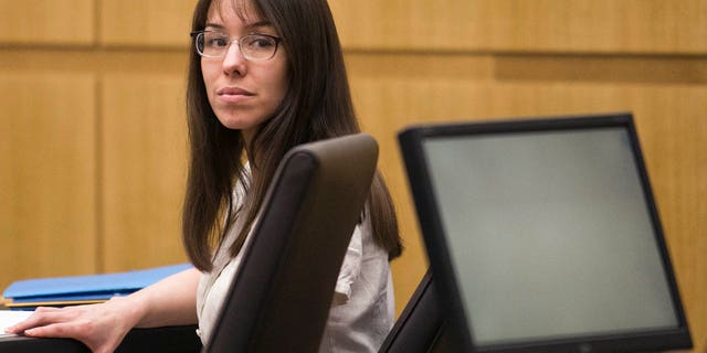 Jodi Arias listens to testimony in Maricopa County Superior Court, Wednesday, Jan. 30, 2013 in Phoenix.