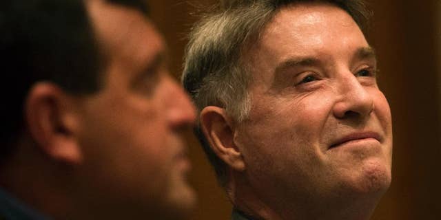 FILE - In this Nov. 18, 2014 file photo, former billionaire Eike Batista, a Brazilian tycoon once named No. 7 on Forbes' list of the world's richest people, attends his hearing at a federal criminal court in Rio de Janeiro, Brazil. On Tuesday, April 28, 2015, a Rio de Janeiro judge has ordered the return of Batista's seized property, who’s now fighting inside trading and other charges. (AP Photo/Felipe Dana, File)