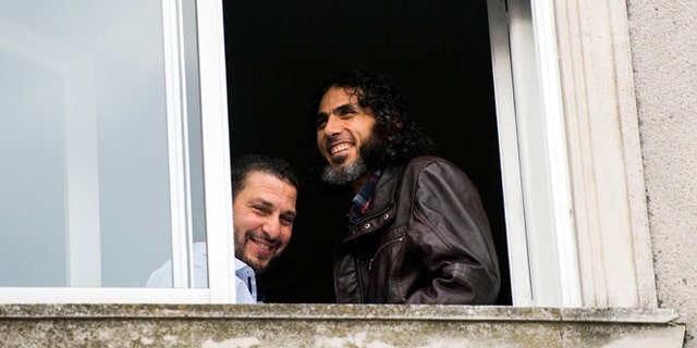 Abu Wa'el Dhiab, from Syria, right, and Adel bin Muhammad El Ouerghi, of Tunisia, both freed Guantanamo Bay detainees.