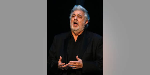 FILE - In this May 1, 2013 file photo, Placido Domingo performs Siegmund's aria in "The Valkyrie," during a pre-premiere performance, in St. Petersburg, Russia. The Spanish tenor has given a concert during nearly every single World Cup since 1990 and is gearing up for a July 11, 2014 presentation in Rio de Janeiro, just two days before the city hosts the final game. (AP Photo/Dmitry Lovetsky, File)