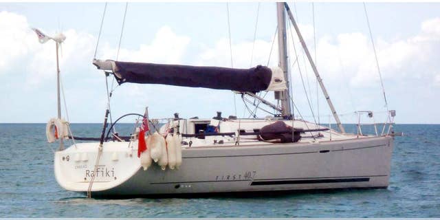 This is a undated handout file photo issued by the Royal Yachting Association, via the PA, on Monday May 19, 2014 show the missing yacht Cheeki Rafiki . The families of four missing British yachtsmen are imploring the U.S. Coast Guard to resume the search for the men, whose boat capsized in the mid-Atlantic. The Cheeki Rafiki was returning from a regatta in Antigua when it ran into trouble about 1,000 kilometers (620 miles) east of Cape Cod, Massachusetts, on Thursday. The 40-foot high performance Beneteau yacht diverted to the Azores, but contact was lost on Friday. (AP Photo/Royal Yachting Association/PA) UNITED KINGDOM OUT NO SALES NO ARCHIVE