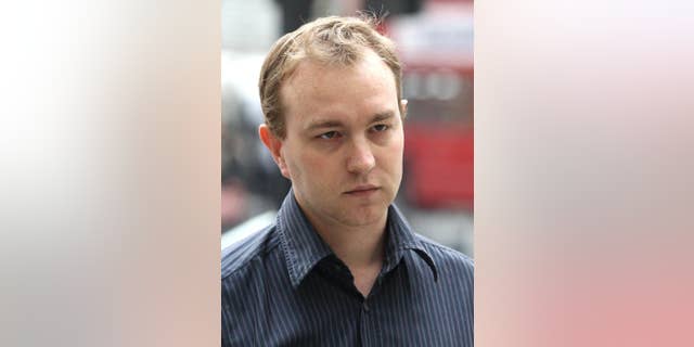 FILE - This is a June 20, 2013 file photo of former UBS and Citygroup trader Tom Hayes. A British prosecutor said Tuesday May 26, 2015 that former Citibank and UBS trader Tom Hayes who was motivated by greed served as the ringmaster of the alleged manipulation of a key interest rate, the London Interbank Lending Rate, or Libor. The charges against trader Tom Hayes, who specialized in products pegged to yen-denominated Libor, relate to the period from August 2006 to September 2010. He is charged with conspiring with employees from other leading institutions. (Lewis Whyld/PA File via AP) UNITED KINGDOM OUT
