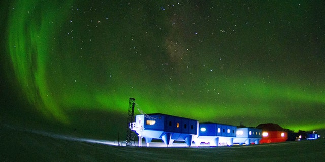 April 2, 2012: The Halley VI Research Station on the edge of the South Atlantic Ocean. Researchers say that Britain's new Antarctic base will be movable capable of sliding across the ice on ski-clad stilts.