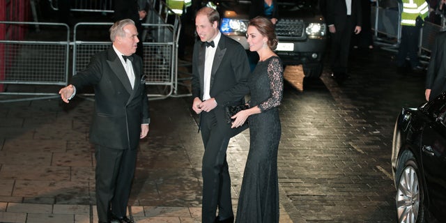 Nov. 13, 2014 - Britain's Prince William and Kate, Duchess of Cambridge arrive to attend the Royal Variety Performance, at the Palladium Theatre, in central London. The royal couple will visit the U.S. Sunday, meeting with President Obama, taking a tour of the 9/11 Memorial Museum, and attending an NBA game.