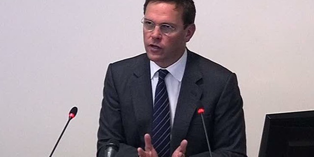 April 24, 2012: Former News International chairman James Murdoch appears at Lord Justice Brian Leveson's inquiry in London.