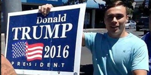 Bronson Harmon was stripped of his scholarship from California Polytechnic State University after a video captured him yelling an anti-gay slur during a protest.