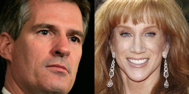Sen. Scott Brown of Massachusetts is firing back after comedian Kathy Griffin says bad things about his daughter.