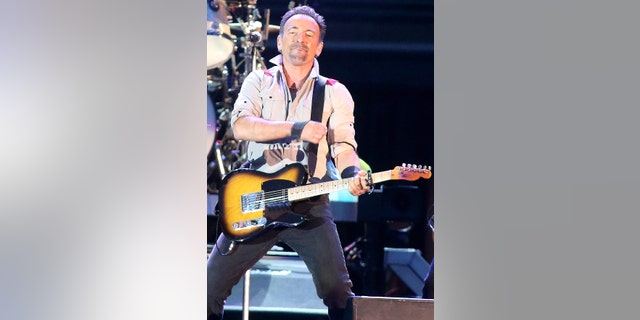 Bruce Springsteen and The E Street Band performs in concert during their High Hopes Tour at Hershey Stadium on Wednesday, May 14, 2014, in Hershey, Pa.