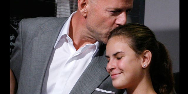Bruce Willis and his daughter Tallulah Belle Willis. (Reuters)