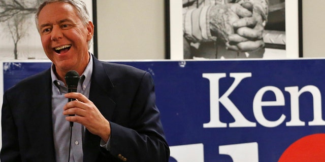 FILE: Jan. 24, 2014: Ken Buck, front-runner in the Colorado GOP primary for the Senate race, in Johnstown, Colo.